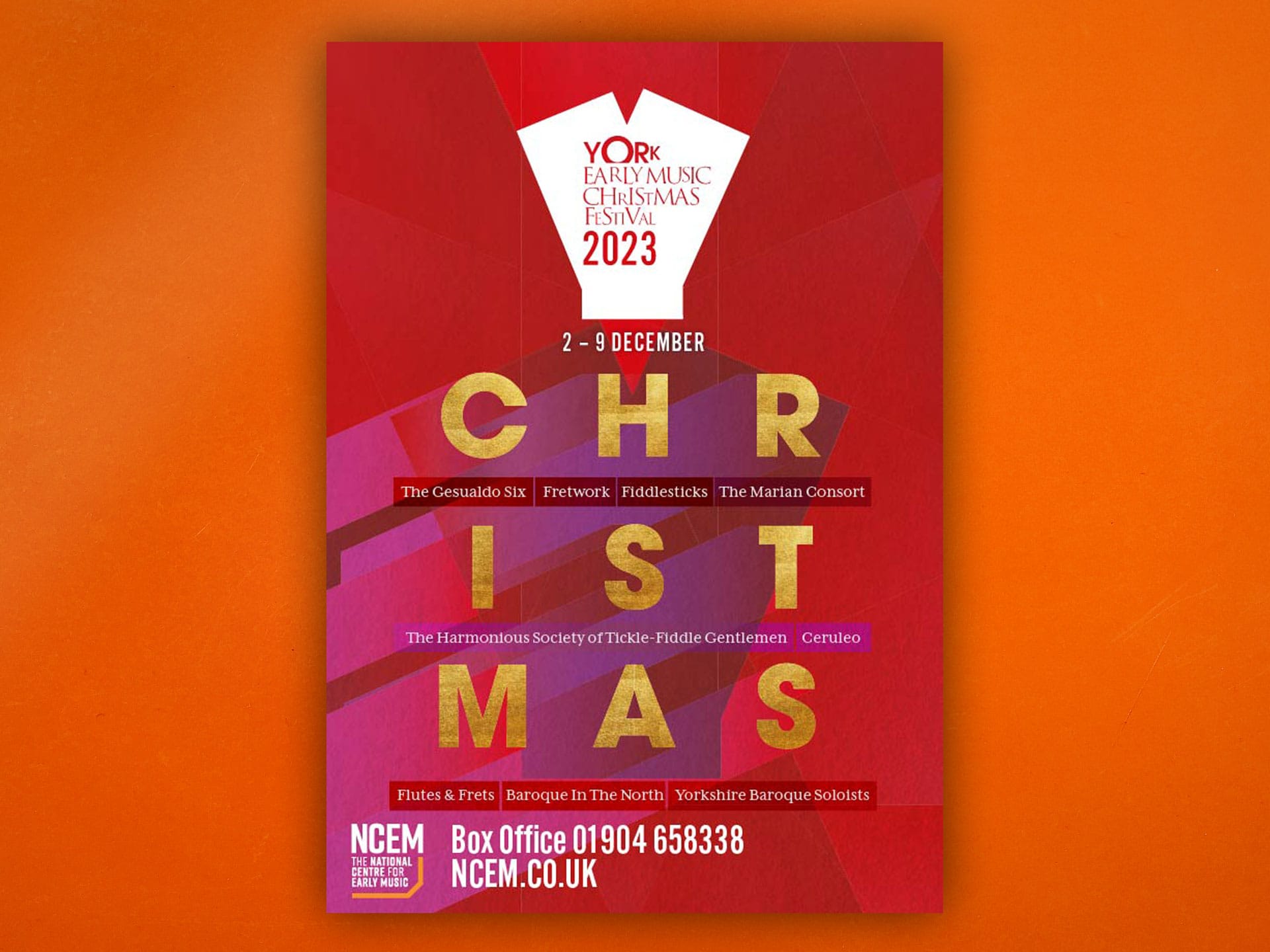 York Early Music Christmas Festival 2023 Brochure design