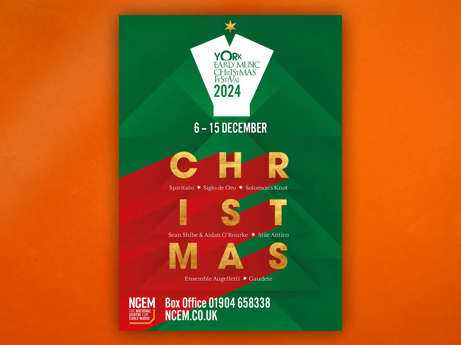 York Early Music Christmas Festival 2024 Brochure design