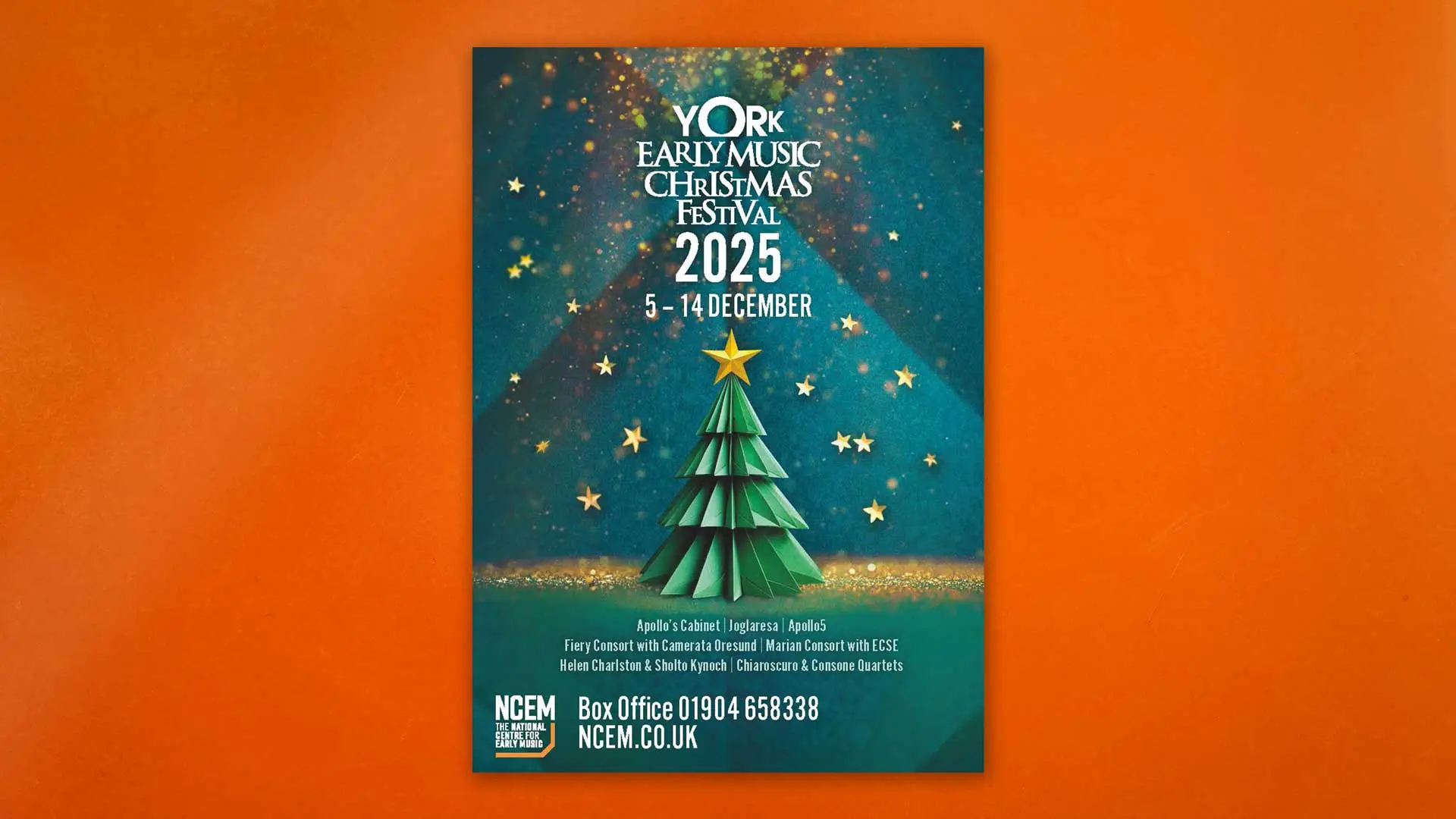 York Early Music Christmas Festival 2026 brochure design