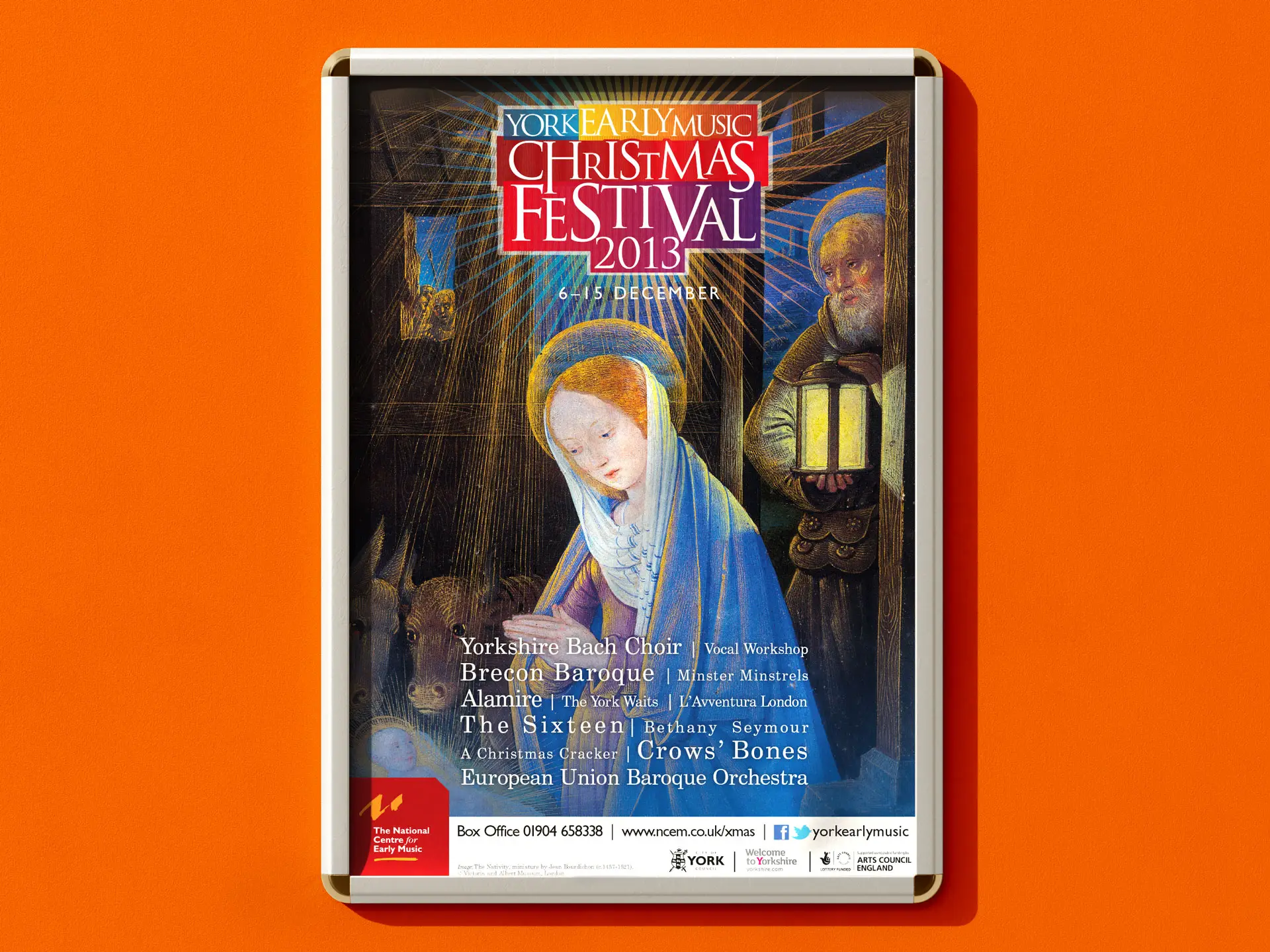 York Early Music Christmas Festival 2013 poster design
