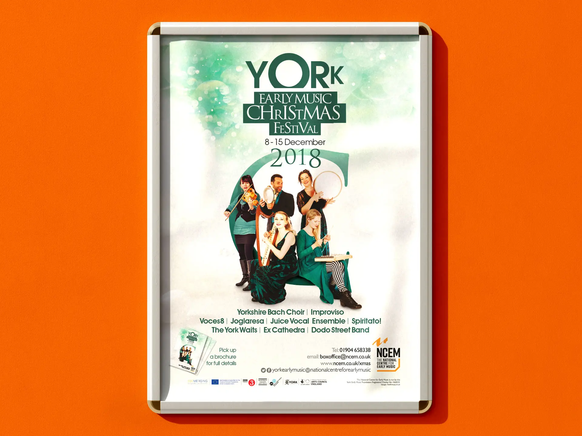 York Early Music Christmas Festival 2019 poster design