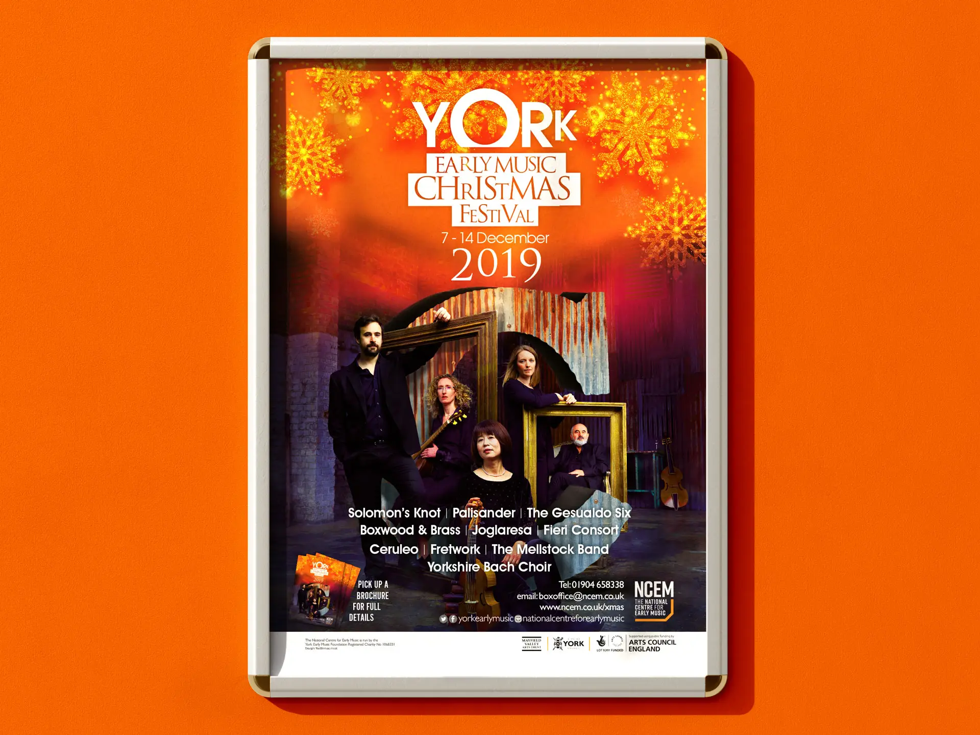 York Early Music Christmas Festival 2019 poster design