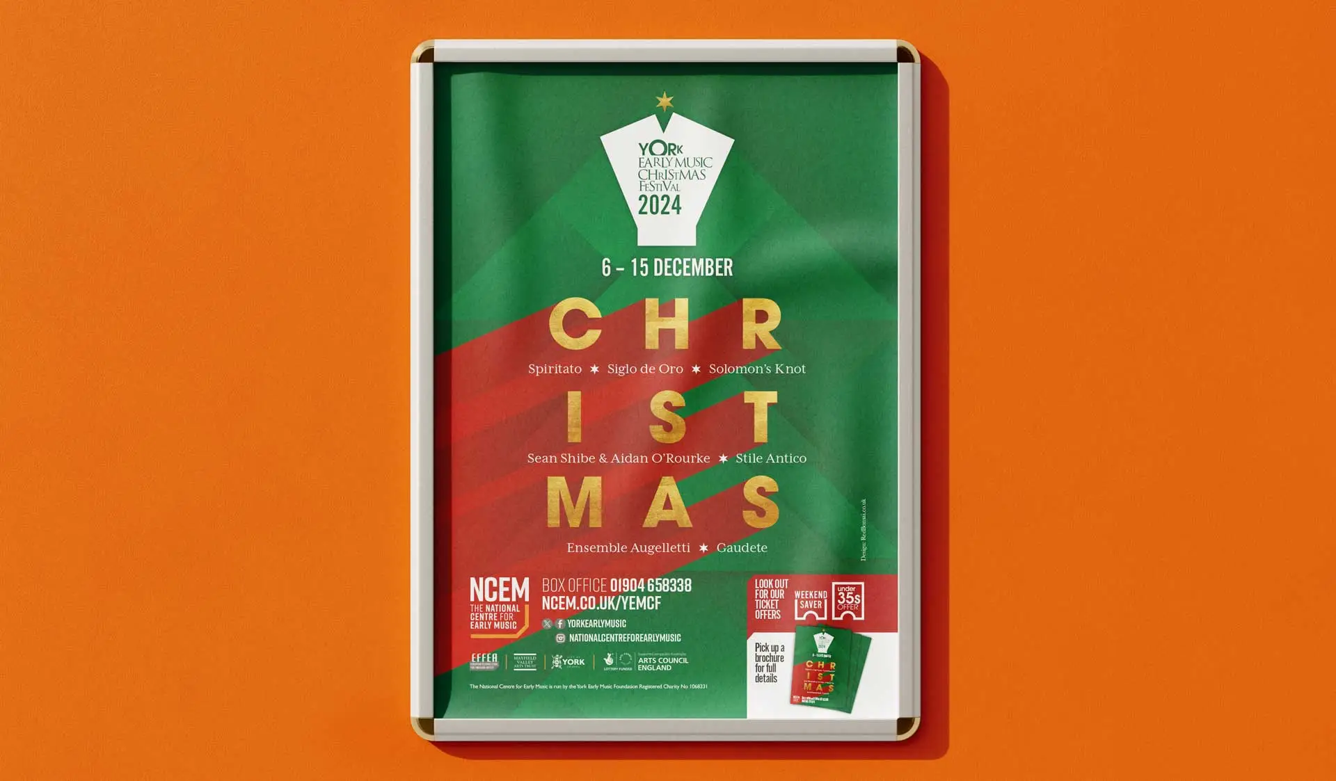 York Early Music Christmas Festival 2024 poster design