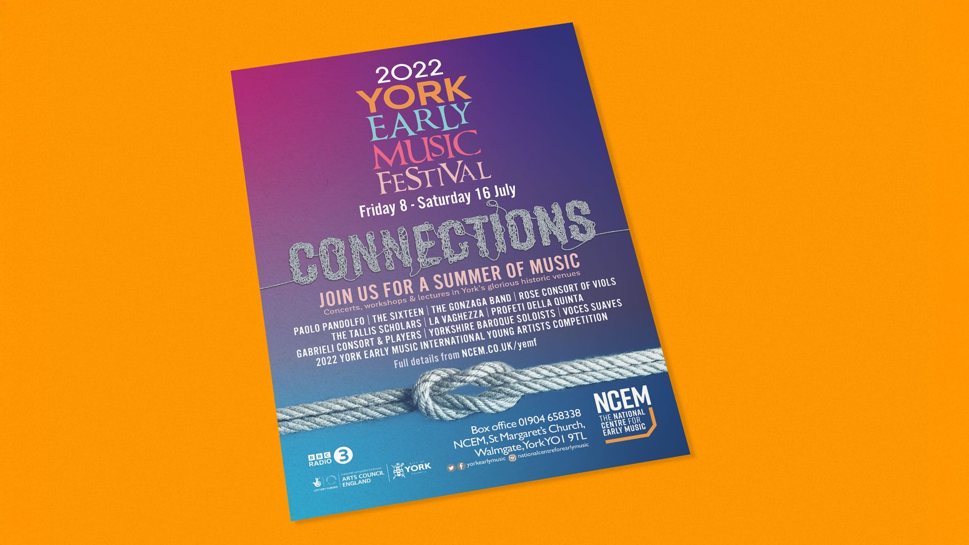 York Early Music Festival 2022 poster design