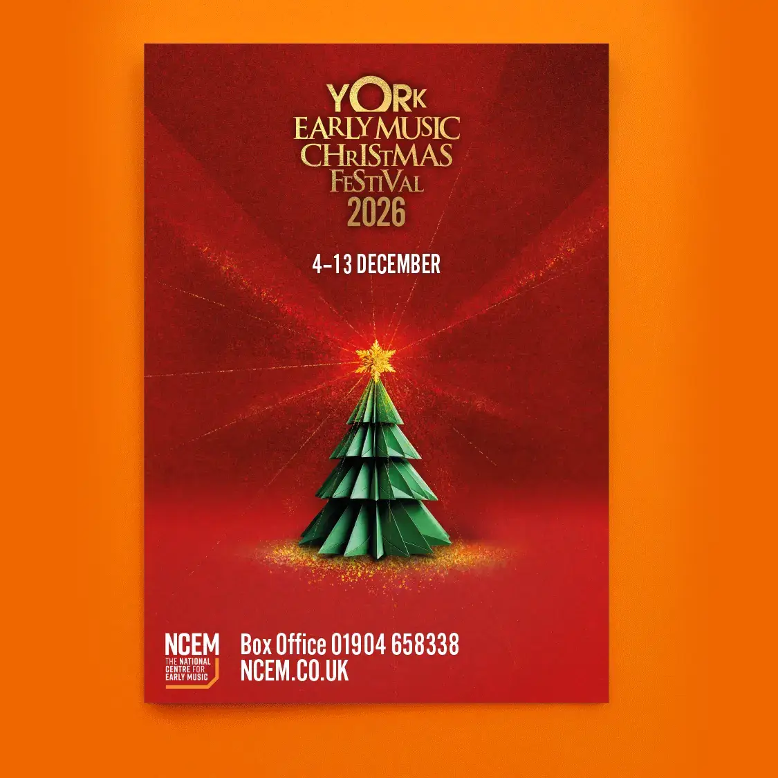 York Early Music Christmas Festival 2026 Brochure design