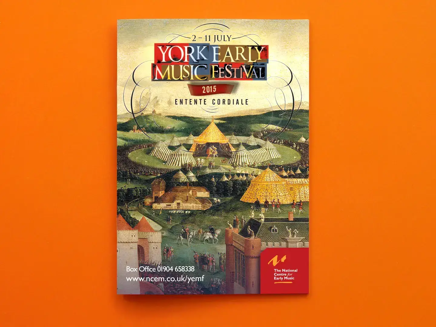 York Early Music Festival Brochure design 2015