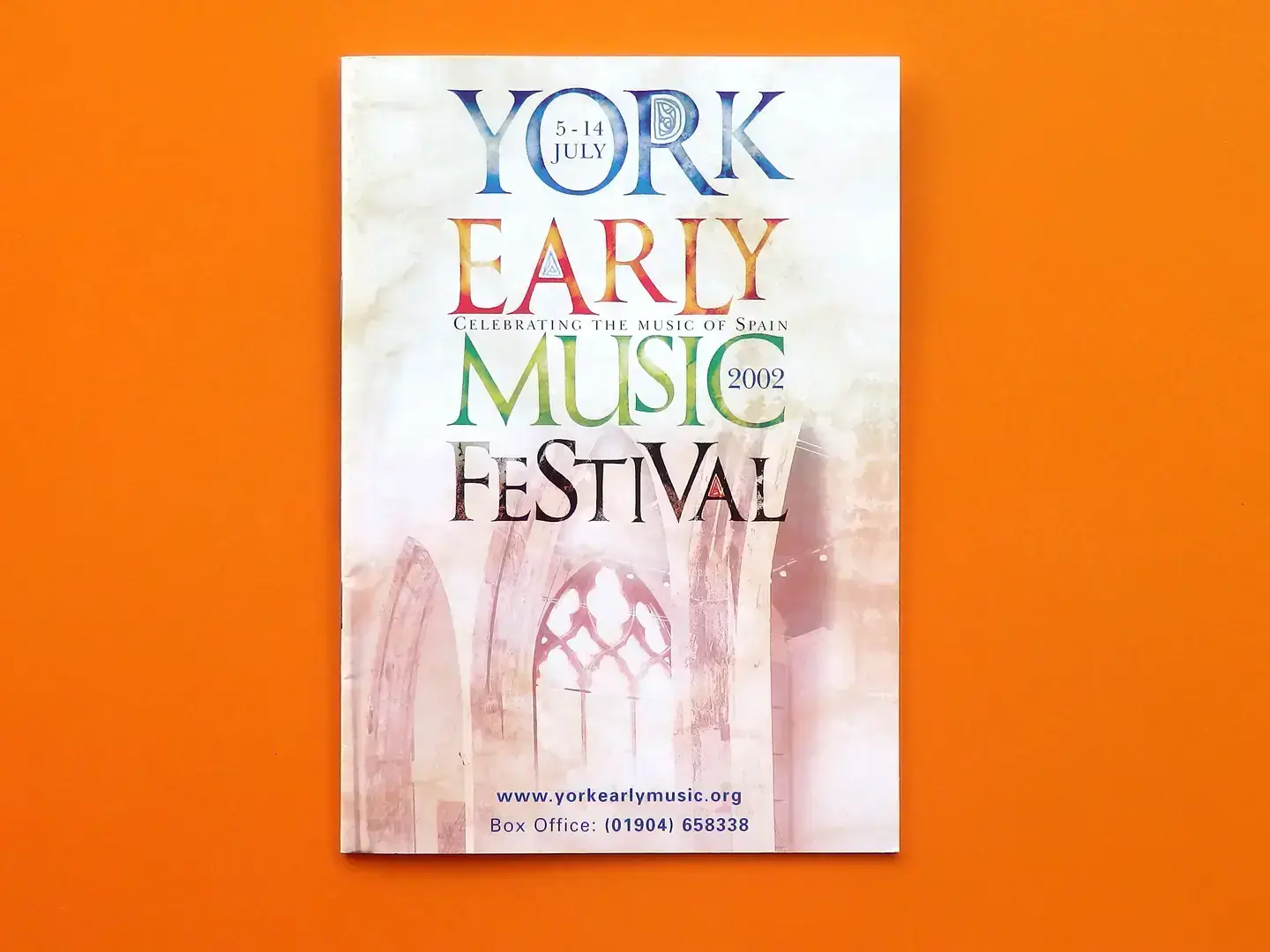 York Early Music Festival Brochure design 2002