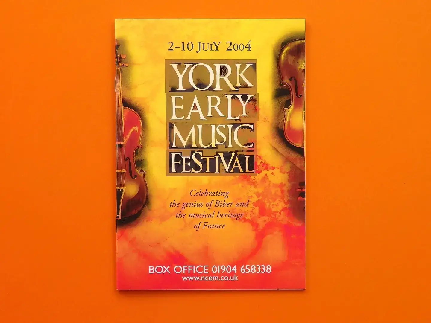 York Early Music Festival Brochure design 2004