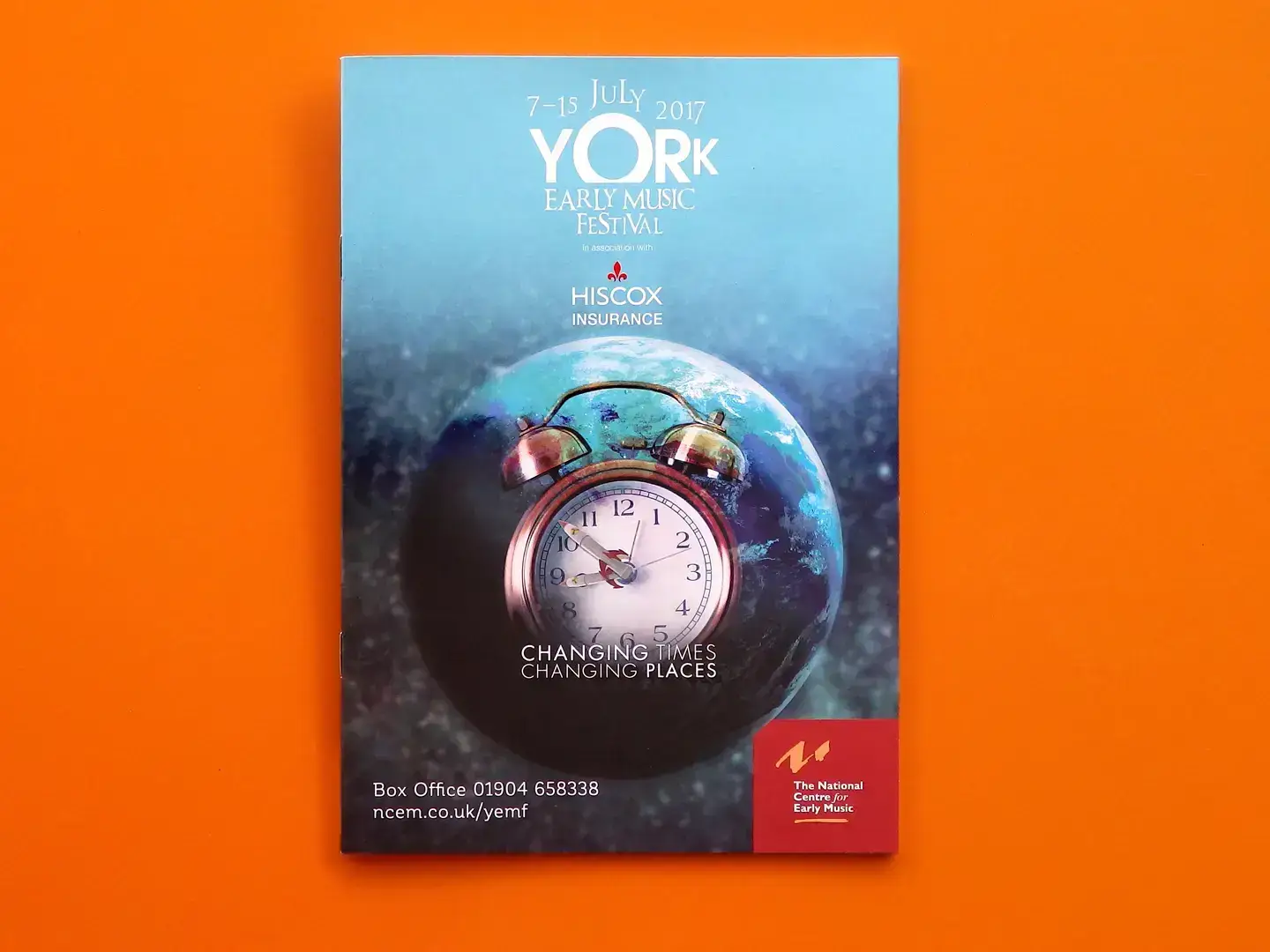 York Early Music Festival Brochure design 2017