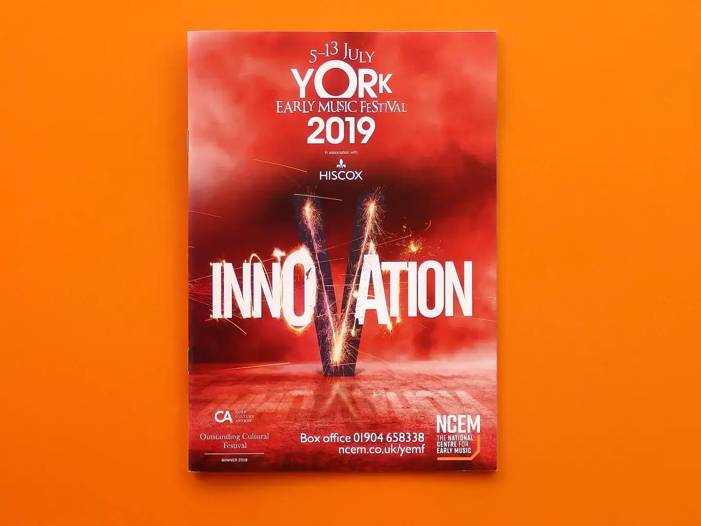 York Early Music Festival Brochure design 2019