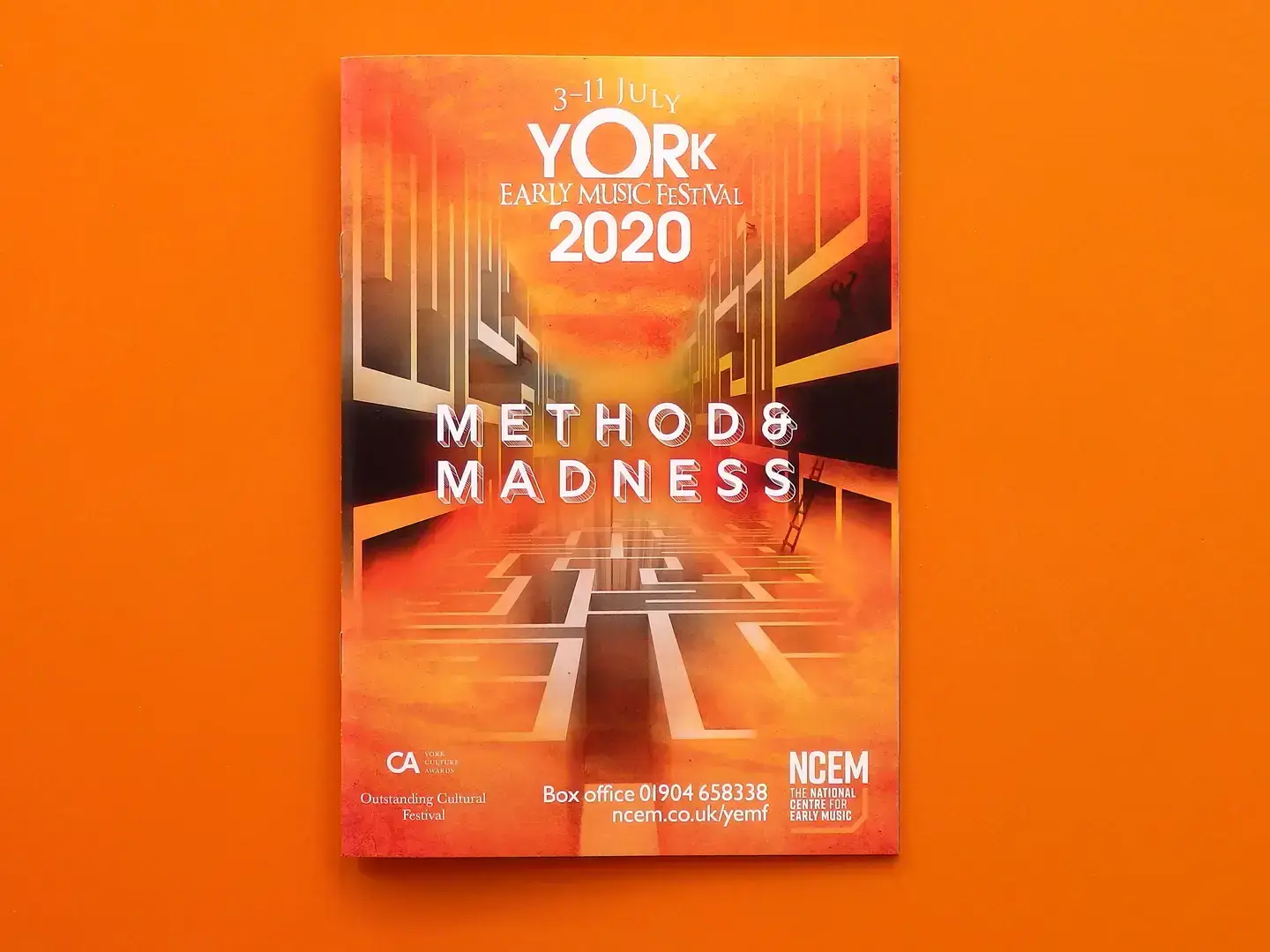 York Early Music Festival Brochure design 2020