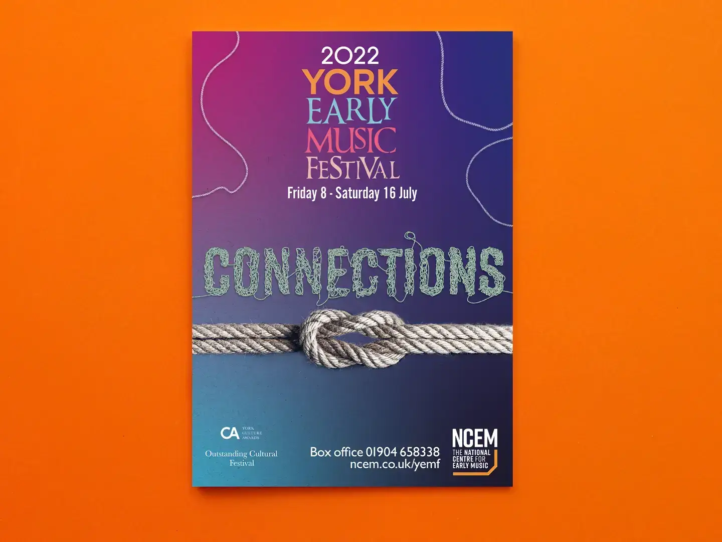 York Early Music Festival Brochure design 2022