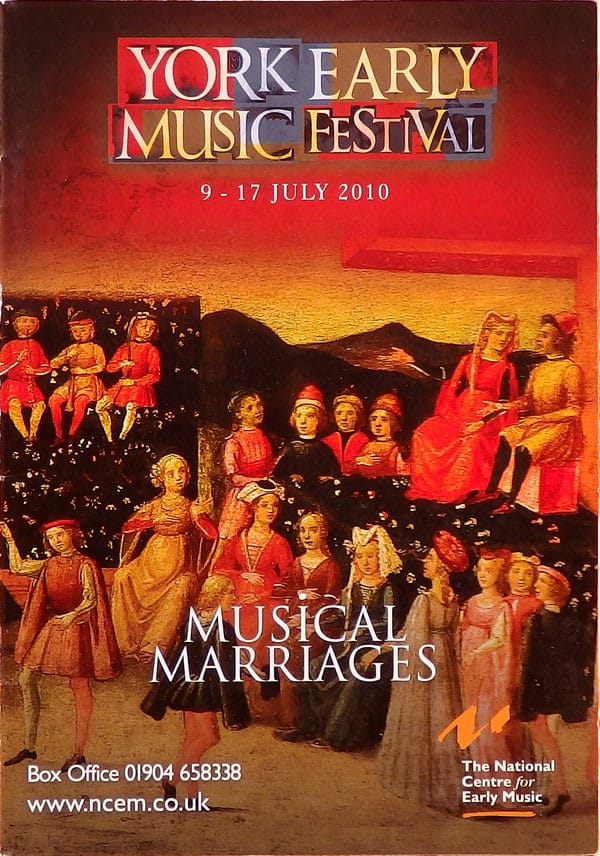 York Early Music Festival 2010 brochure design