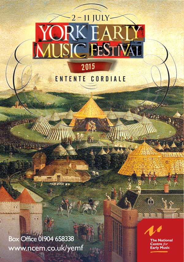 York Early Music Festival F2015 Entente Cordiale brochure design