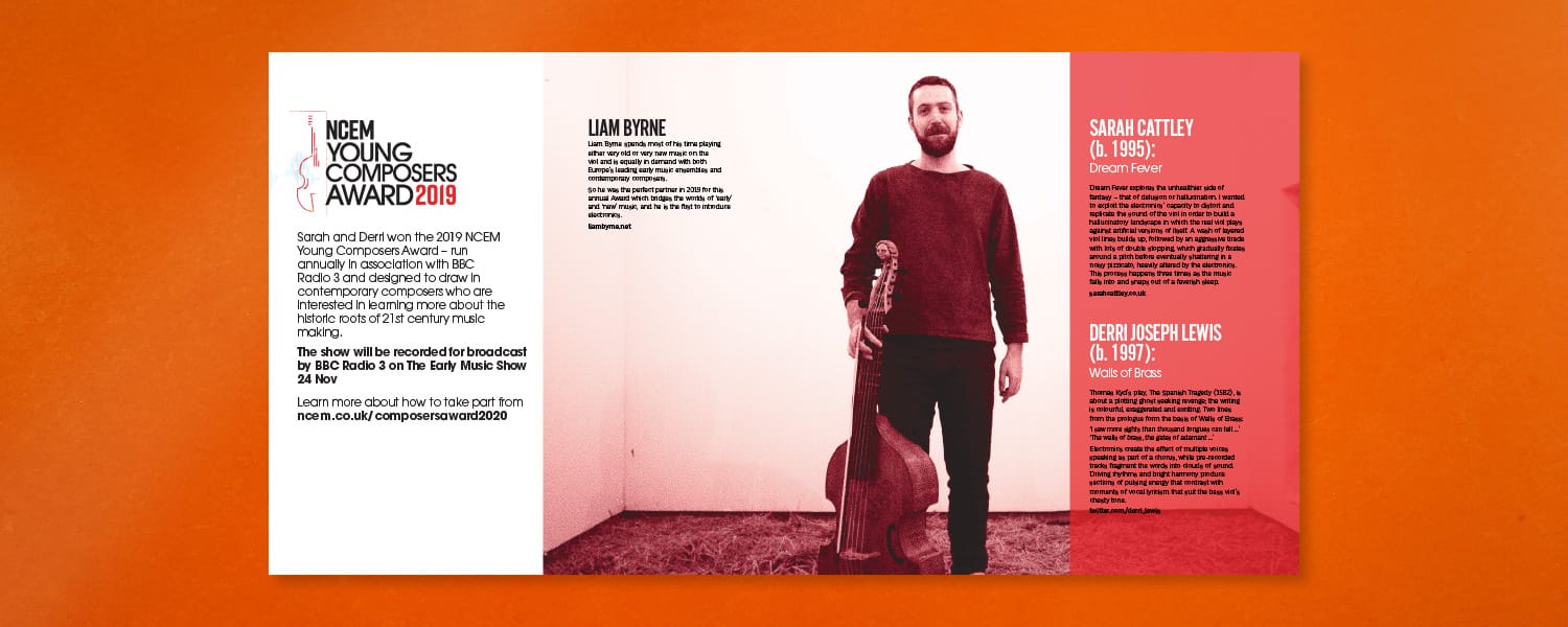 NCEM Young Composers Award 2019 programme spread