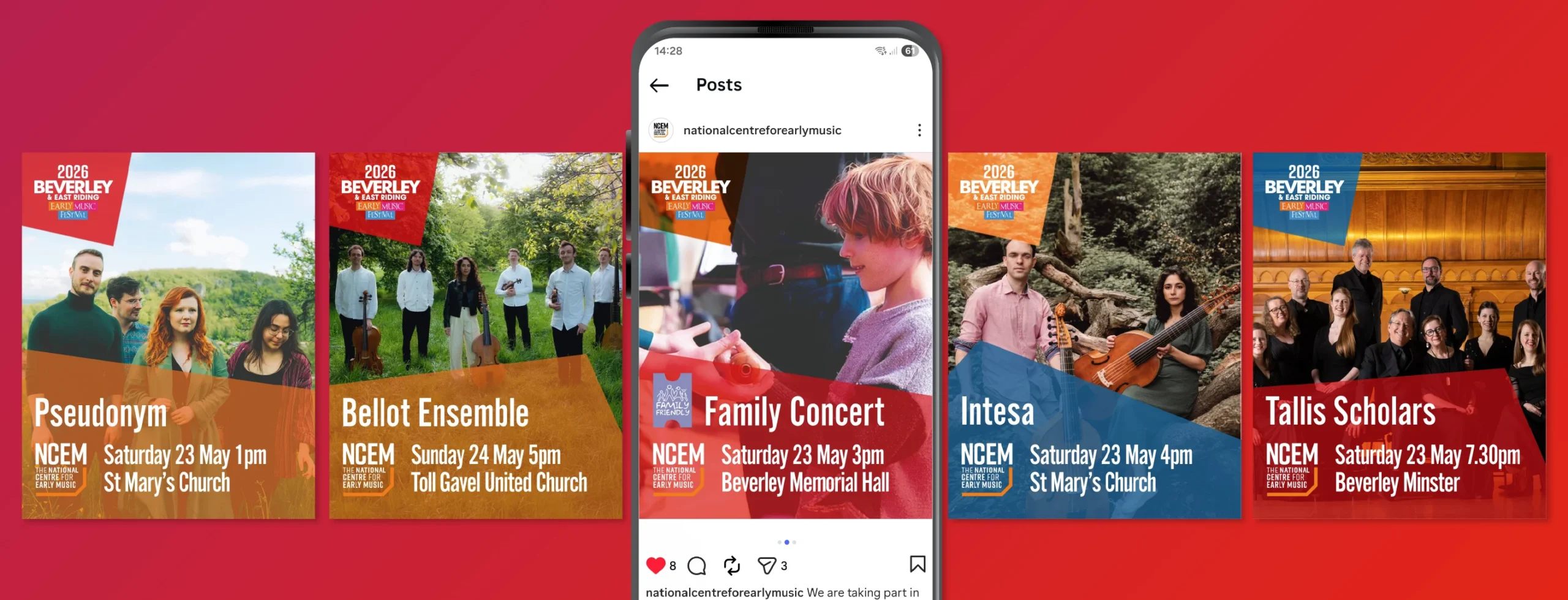 Beverley and East Riding Early Music Festival 2026 social media design