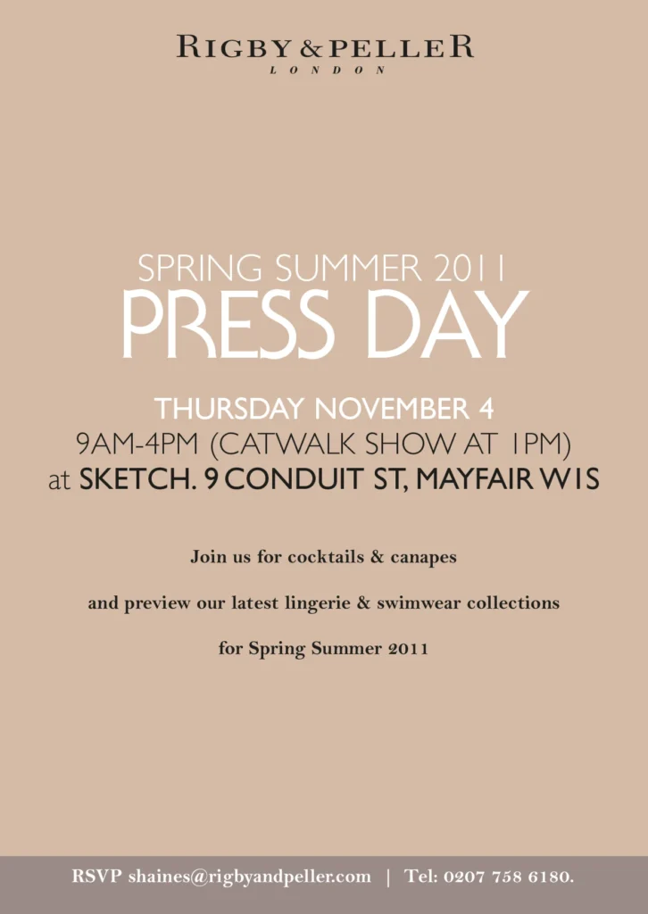 R&P Press Day A6 flyer design